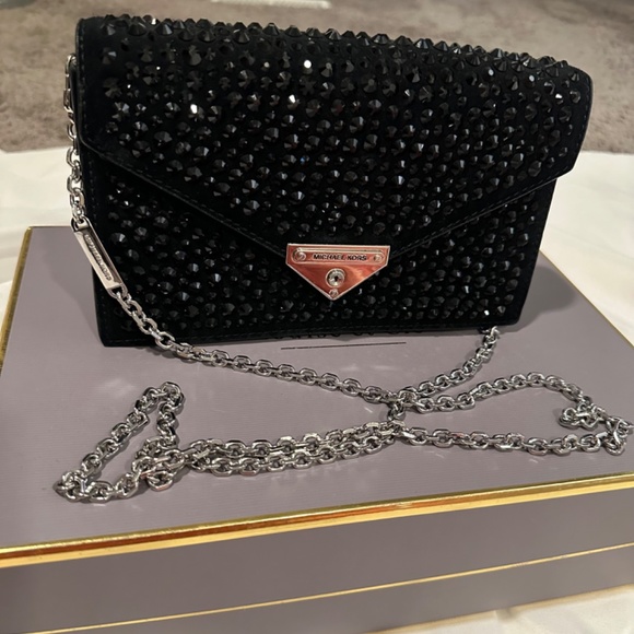 Michael Kors Collection Handbags - Michael Kors Bkack Crystal Crossbody